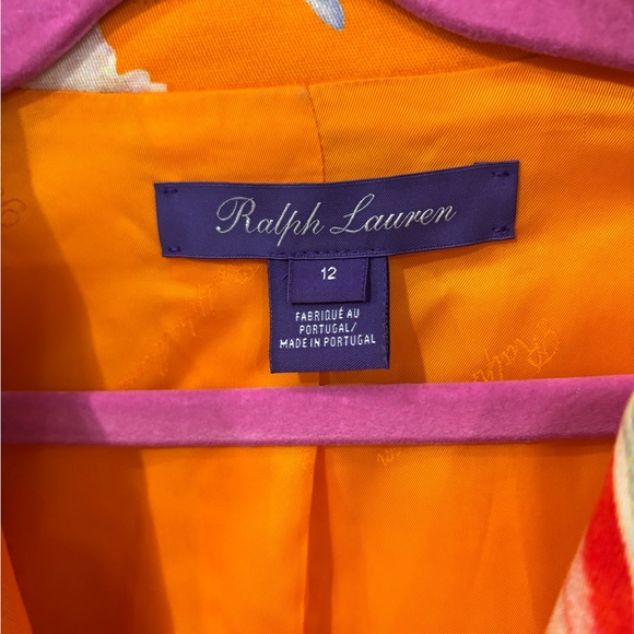 Ralph Lauren Orange Floral Men's Blazer - Picture 3 of 5
